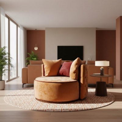 Ronnen Still Chesterfield Club Ronnen Canapé Couch Ronnen Entspanungssëtzer Gepolsterten Stull