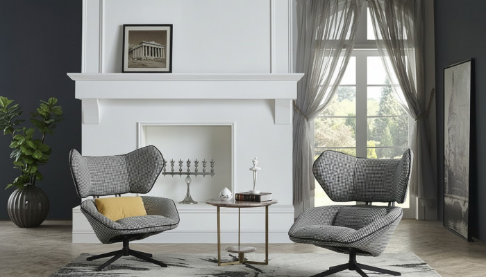 Lounge Luxus Fernseh Club Polster Sëtz Design Fauteuil Canapé Sofa Relax Stoff