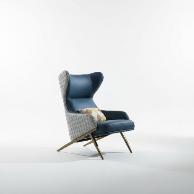 Design-Fauteuil Canapé Sofa Relax Lieder Lounge Club gepolstert Sëtzer Luxus Tierkisesch Nei