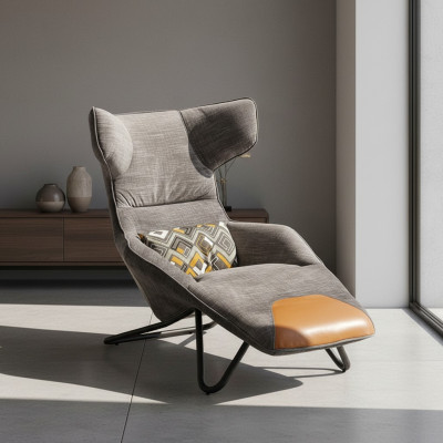 Steele Club Lounge Designer Fernseh Sofa Stull Stillen Polster Sëtz Miwwelen
