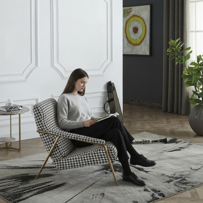 Fautteuil Design Canapé Sofa Relax Stoff Lounge Luxus Televisiounsclub Polster Sëtzplaz