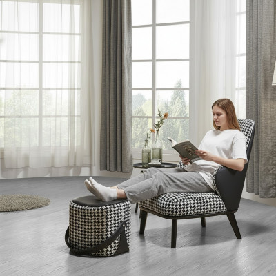 Fauteuil Design Canapé Sofa Relax Stoff Lounge Luxus Fernseh Club Polster Sëtzplaz