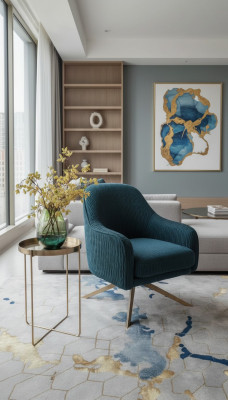 Sessel Club Lounge Designer Lüen Stull Polster Canapé 1 Sëtz Télé Stoff Nei