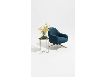 Sessel Club Lounge Designer Lüen Stull Polster Canapé 1 Sëtz Télé Stoff Nei