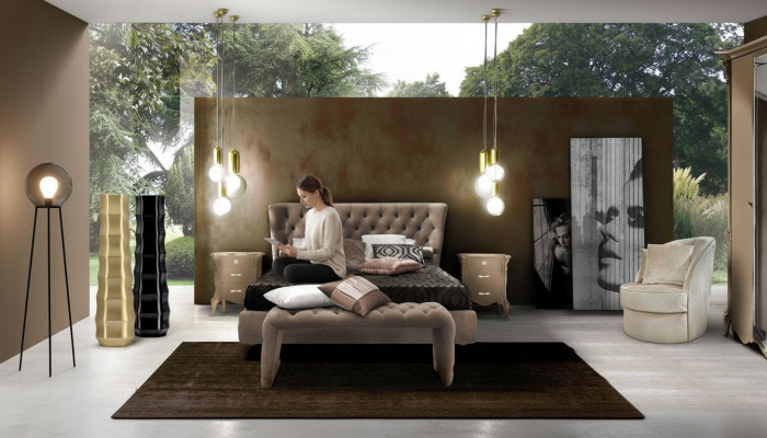 Bett Këssen Design Luxus Duebel Hotel Better Chesterfield Schlofzëmmer