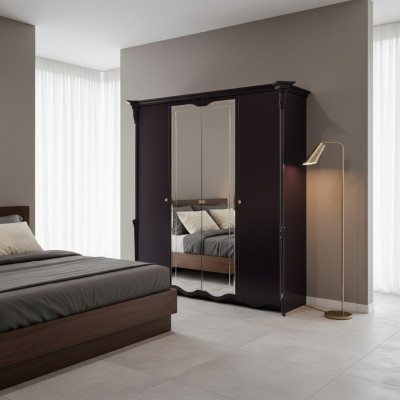 Wunderschéine Kleederschaf mat Spiggeldieren am edlen italieneschen Design.
