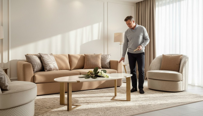 Neien Designer Couchtisch Bäistelltisch Canapé Wunnzëmmer Dësch Design Dëscher Neien