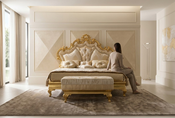 Klassesch Bett Barock Rokoko Hotel Better Polsterbett Duebelbett 180x200cm