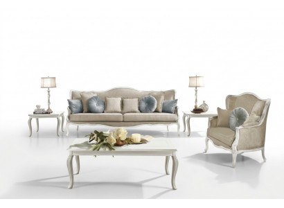 Barock Rokoko Sofagarnitur 3+2 Sitzsätz Set Canapéë Polster Couchë Textil Canapé Nei