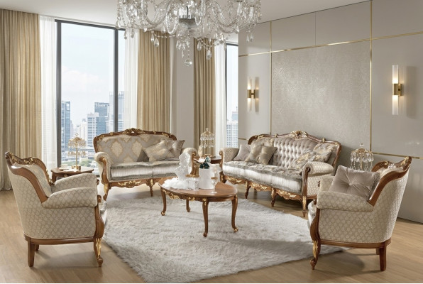 Klassesche Salontësch Italienesch Stol Miwwelen Wunnzëmmer Couch Sofa Dësch Nei