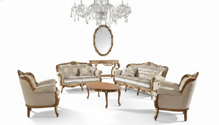 Klassesche Salontësch Italienesch Stol Miwwelen Wunnzëmmer Couch Sofa Dësch Nei