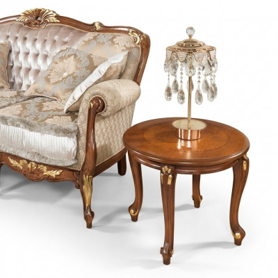 Stäipdësch, Ronndësch, Canapé-Dësch, Sofa-Dësch, Wunnzëmmer, Ronndesigner-Dëscher