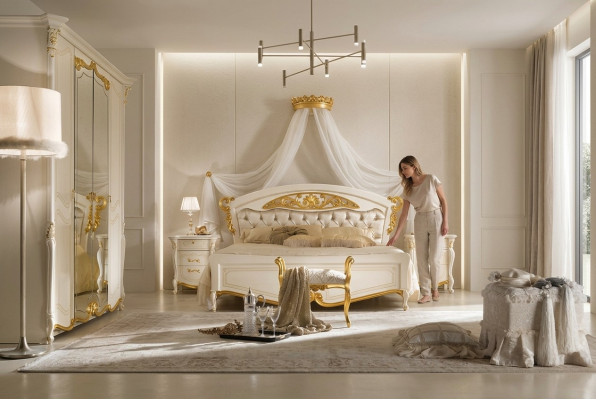 Bestietnesbett duebel Bestietnes Better Klassesch Italienesche Stil Miwwele Barock