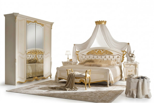 Bestietnesbett duebel Bestietnes Better Klassesch Italienesche Stil Miwwele Barock