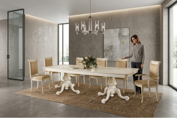Iessdësch Grupp Iesszëmmer Dëscher Holz Wunnzëmmer Design Garnitur