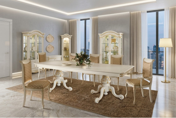 Iessdësch Grupp Iesszëmmer Dëscher Holz Wunnzëmmer Design Garnitur