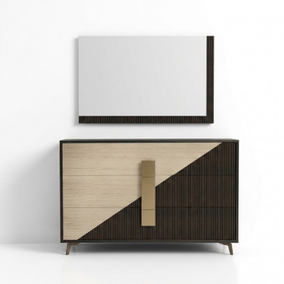 Design Kommode Kommoden Holz Anrichte Moderne Deko Sideboard Héich Schaf