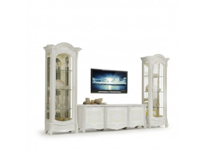 Italienesch Stil Miwwelen - Wunnzëmmer 3tlg. Set Wunnzëmmer Vitrin rtv xlmoebel ®