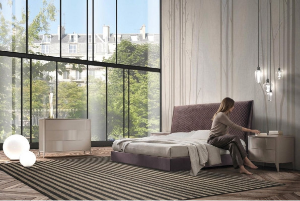 Bett  Bettdecken  Doppelbett  Schlofzëmmer  Këssen  180x200cm  Italienesch Miwwelen