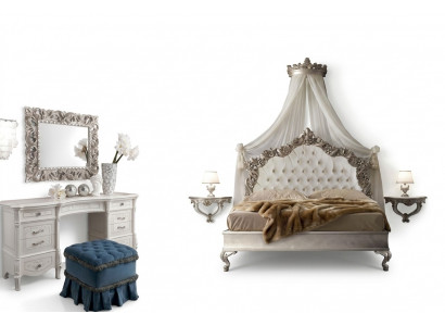 Schminktisch + Spigel + Hocker Edle Anrichte Schlofkummer Komod Barock Rokoko
