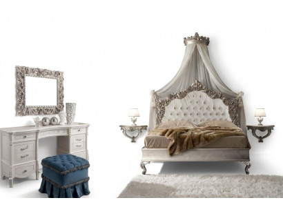 Schlofkummer Komplett Set Kinnekräichlecht Barock Bett Schminktisch Nuetsschaf 6 Deeler.