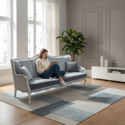 Klassesch Dräisëtzer Sofa 3 Sëtzer Canapé Barock Rokoko Gepolstert Sofas Canapéen