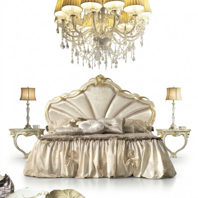 Klassescht Bettergestell Better - Duebel Bett 180x200cm - Barock Rokoko Italienesch