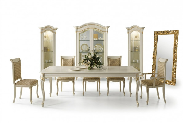 Barock antik Stil Iessdësch Dësch Echt klassesch Holz Designer Dëscher Rokoko