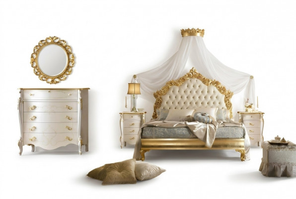 Bett Polster Design Luxus Duebel Hotel Better Schlofzëmmer 180x200cm Massivholz