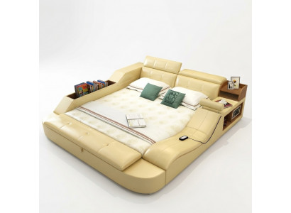 Multifunktions-Bett Luxus Design Lieder-Bett duebel Dekor Regal 180x200cm
