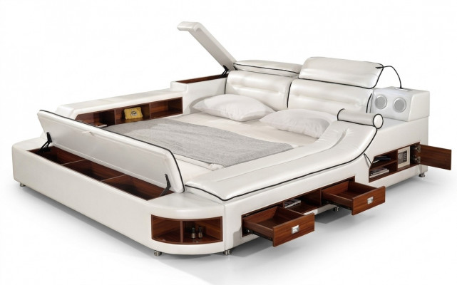 Luxus Bett Bett Lieder Better 180x200 Multifunktioun Schlofzëmmer Lénger