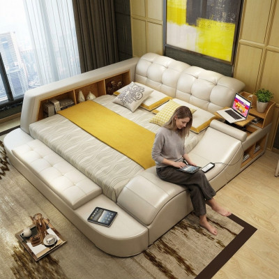 Luxus Funktiouns-Bett mat Tresor Laptop Oflage Duebel Ehe Better xxl Hotel Lieder
