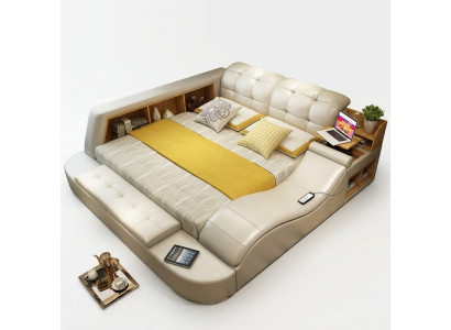 Luxus Funktiouns-Bett mat Tresor Laptop Oflage Duebel Ehe Better xxl Hotel Lieder