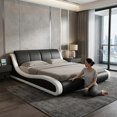 Liederbett Design Duebelbett Better Bett Lieder Gepolstert Schlofzëmmer Koppel