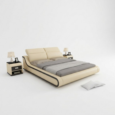 Bett Këssen Dekor Design Luxus Duebel Hotel Better 180x200cm Schlofzëmmer