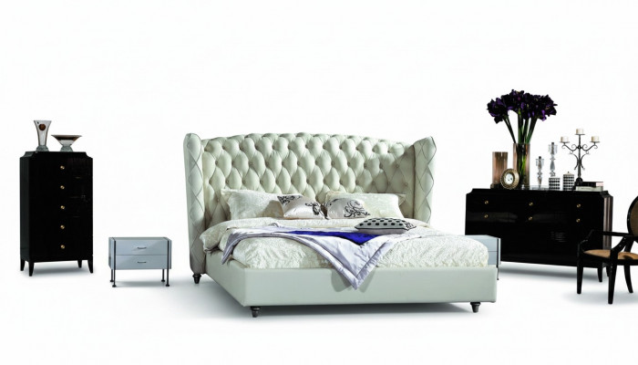 Luxus Designer Bett Chesterfield Liederbett Polsterbett Schlofkummer Bestietteschbett