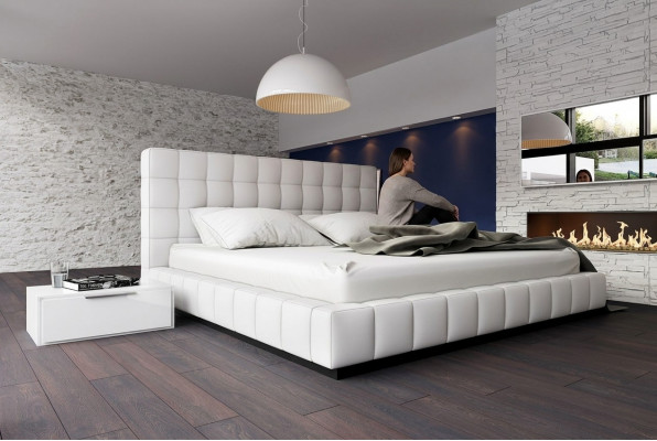 Designer Polsterbett Bett Wäiss Better Liederbett Duebelbett Eebett Designerbett