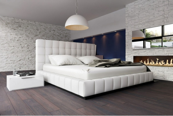 Designer Polsterbett Bett Wäiss Better Liederbett Duebelbett Eebett Designerbett