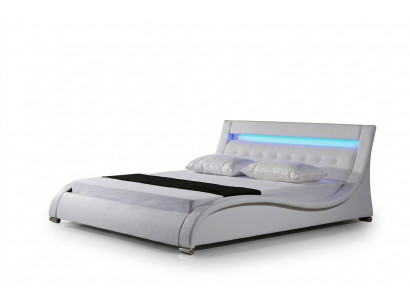 Liederbett Polsterbett Bett Better Lieder Lieder Polster Bestietneschaf mat Beliichtung