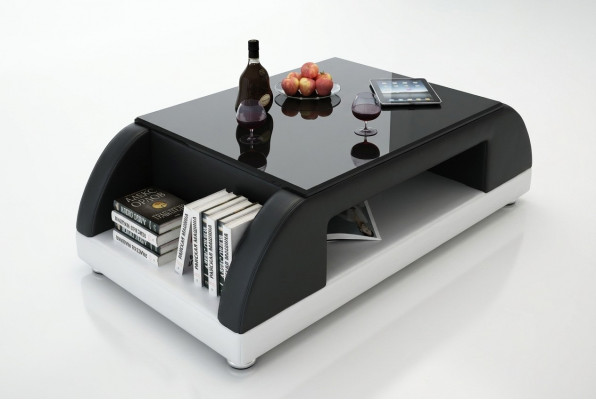 Modern Couch Polster Lieder Dësch Wunnzëmmer Niewendëscher Glas Dëscher