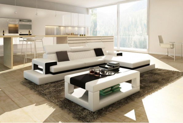 Sofaen Ecksofa Ledersofa Polstersofa Wunnlandschaft Couch Sofa Eckeegarnitur