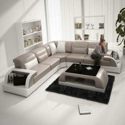 Eckcouch Eck Polster Wunnlandschaft Canapé Canapé-Element U-Form