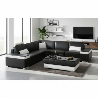 L-Form Liederkanapé Polster Sëtz Couch Garnitur Eckkanapé Sofa Couch