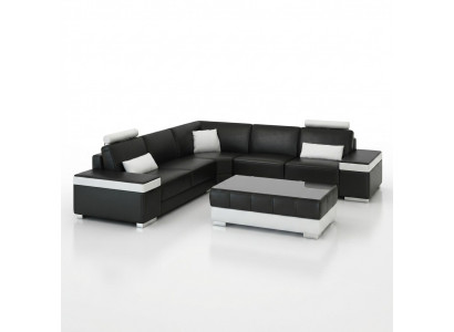 L-Form Liederkanapé Polster Sëtz Couch Garnitur Eckkanapé Sofa Couch