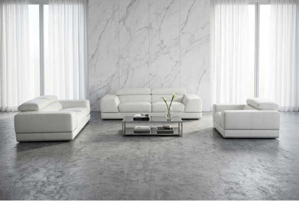 Ledercouch Wunnlandschaft 3+2 Sëtz Garnitur Design Modern Couch Garnituren Nei