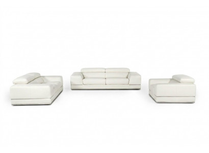 Ledercouch Wunnlandschaft 3+2 Sëtz Garnitur Design Modern Couch Garnituren Nei