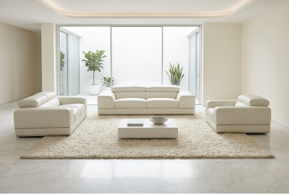 Ledercouch Lounge-Wunnlandschaft 3+1+1 Nei Garnitur Couch Sofagarnitur