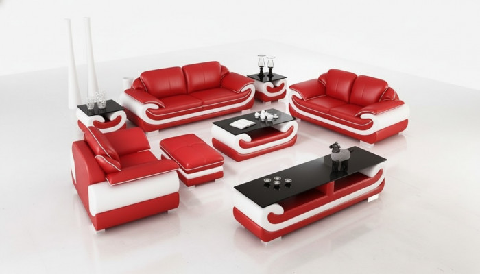 Relax Sofagarnitur 3+2+1 Sëtzer Set Design Sofas Polstersofaen Lieder.