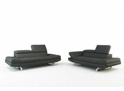 Ledercouch Wunnlandschaft 3+2+1 Sëtzer Garnitur Design Modern Sofa