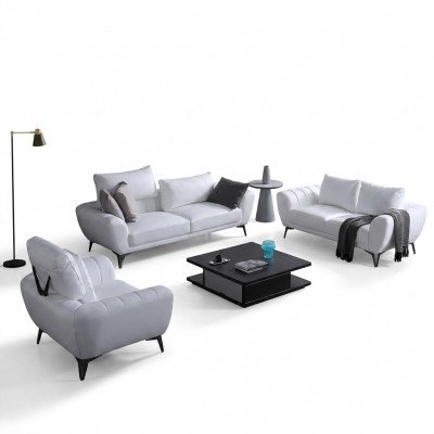 Liederdivan Canapé Wunnlandschaft 3+2+1 Sëtzer Divan Garnitur Design Neit